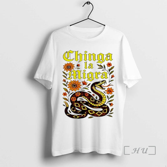 Officials Chinga La Migra Fuck The Border Patrol Snake And Floral Premium T Shirts Sweater Hoodie, Sweatshirt
