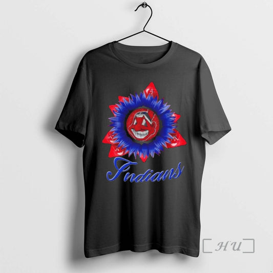 Officials Cleveland Indians Baseball X Sunflower Graphic T-Shirts, Hoodie, Sweatshirt | InkThreadWorks.com
