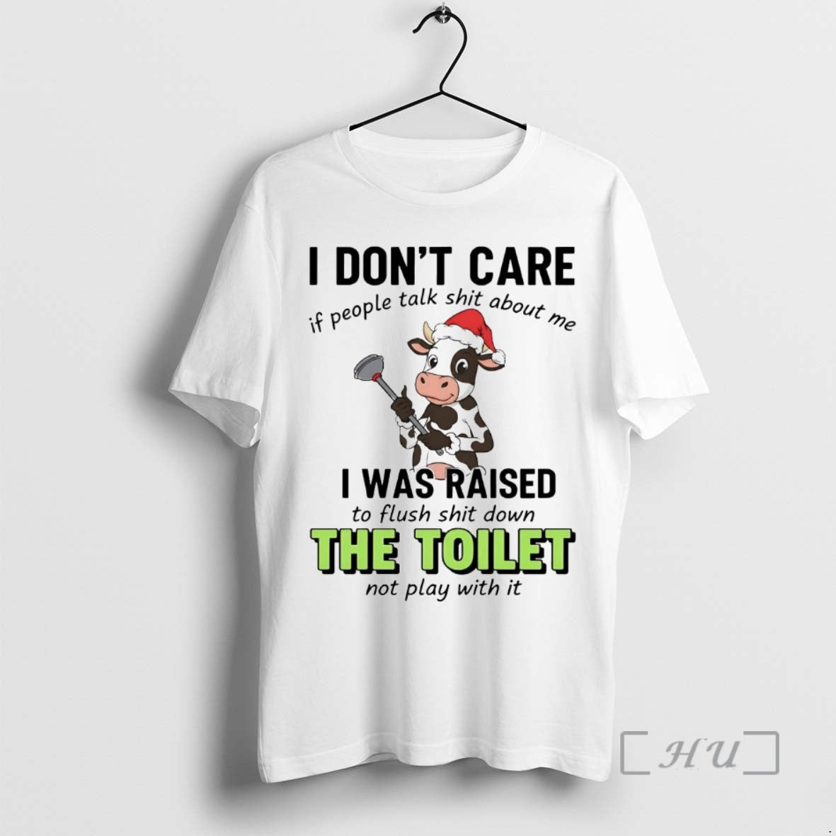 Officials Cow I Dont Care If People Talk Shit About Me I Was Raised Premium T-Shirts, Hoodie, Sweatshirt | InkThreadWorks.com