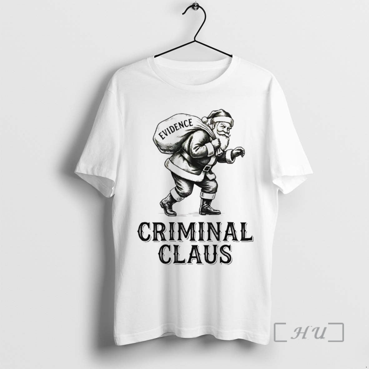 Officials Criminal Santa Claus Evidence Christmas T-Shirts, Hoodie, Sweatshirt | InkThreadWorks.com
