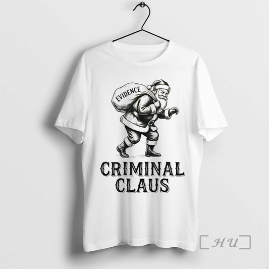 Officials Criminal Santa Claus Evidence Christmas T-Shirts, Hoodie, Sweatshirt | InkThreadWorks.com