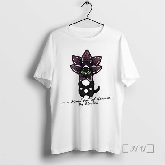 Officials Demogorgon Cat In A World Full Of Normal Be Eleven Cartoon Premium T Shirts Hoodie, Sweatshirt | InkThreadWorks.com