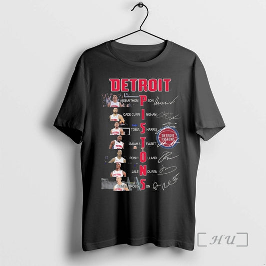 Officials Detroit Pistons Basketball Names Players Signatures 2026 T-Shirts, Hoodie, Sweatshirt | InkThreadWorks.com
