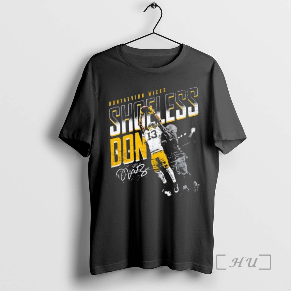 Officials Dontayvion Wicks Green Bay Packers Shoeless Catch Signature T-Shirts, Hoodie, Sweatshirt | InkThreadWorks.com
