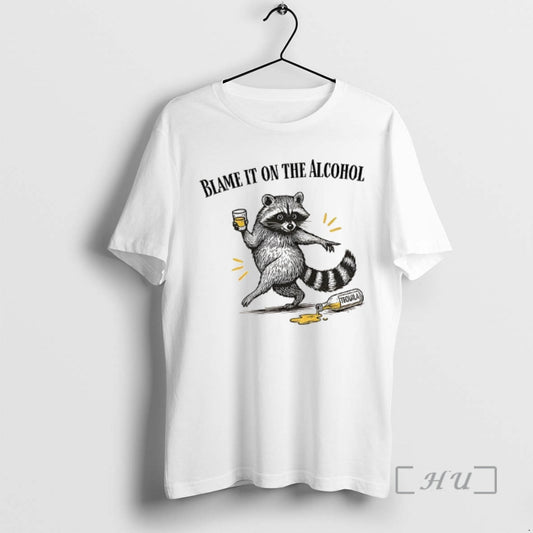Officials Drunk Raccoon Liquor Blame It On The Alcohol T-Shirts, Hoodie, Sweatshirt | InkThreadWorks.com