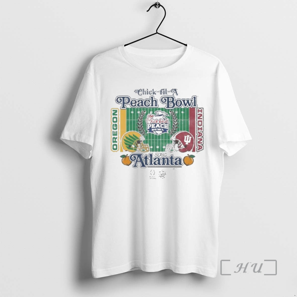 Officials Ducks Vs Hoosiers 2026 Chick Fil A Peach Bowl 2 Team Jan 9th 2026 T-Shirts, Hoodie, Sweatshirt | InkThreadWorks.com