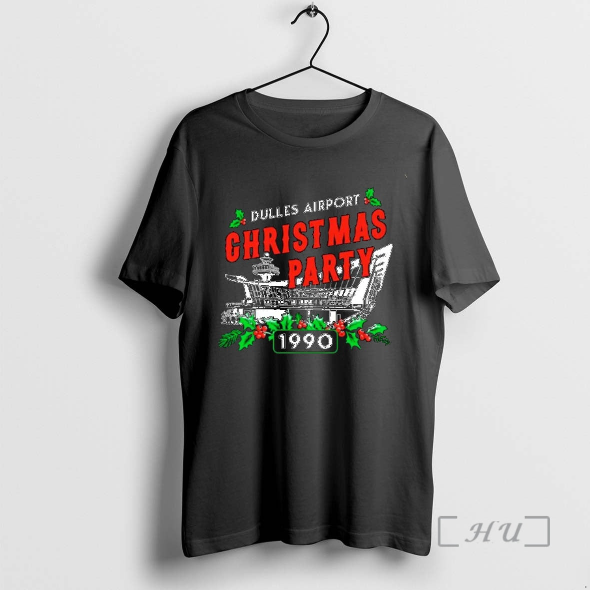 Officials Dulles Airport Christmas Party 1990 Ornaments T-Shirts, Hoodie, Sweatshirt | InkThreadWorks.com