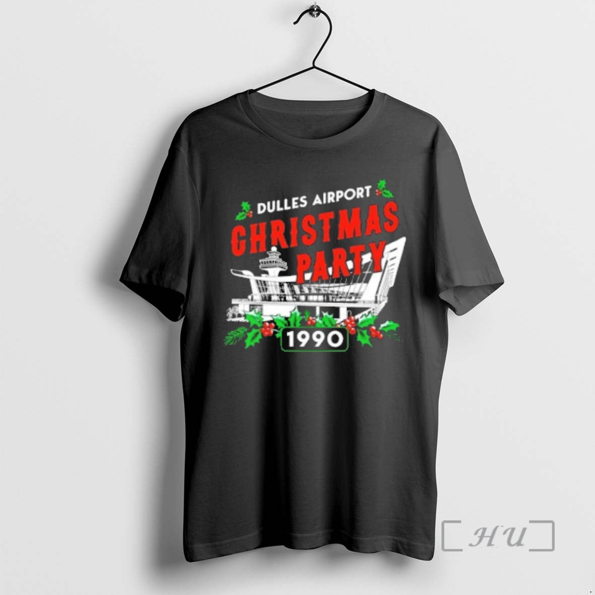 Officials Dulles Airport Christmas Party 1990 T-Shirts, Hoodie, Sweatshirt | InkThreadWorks.com
