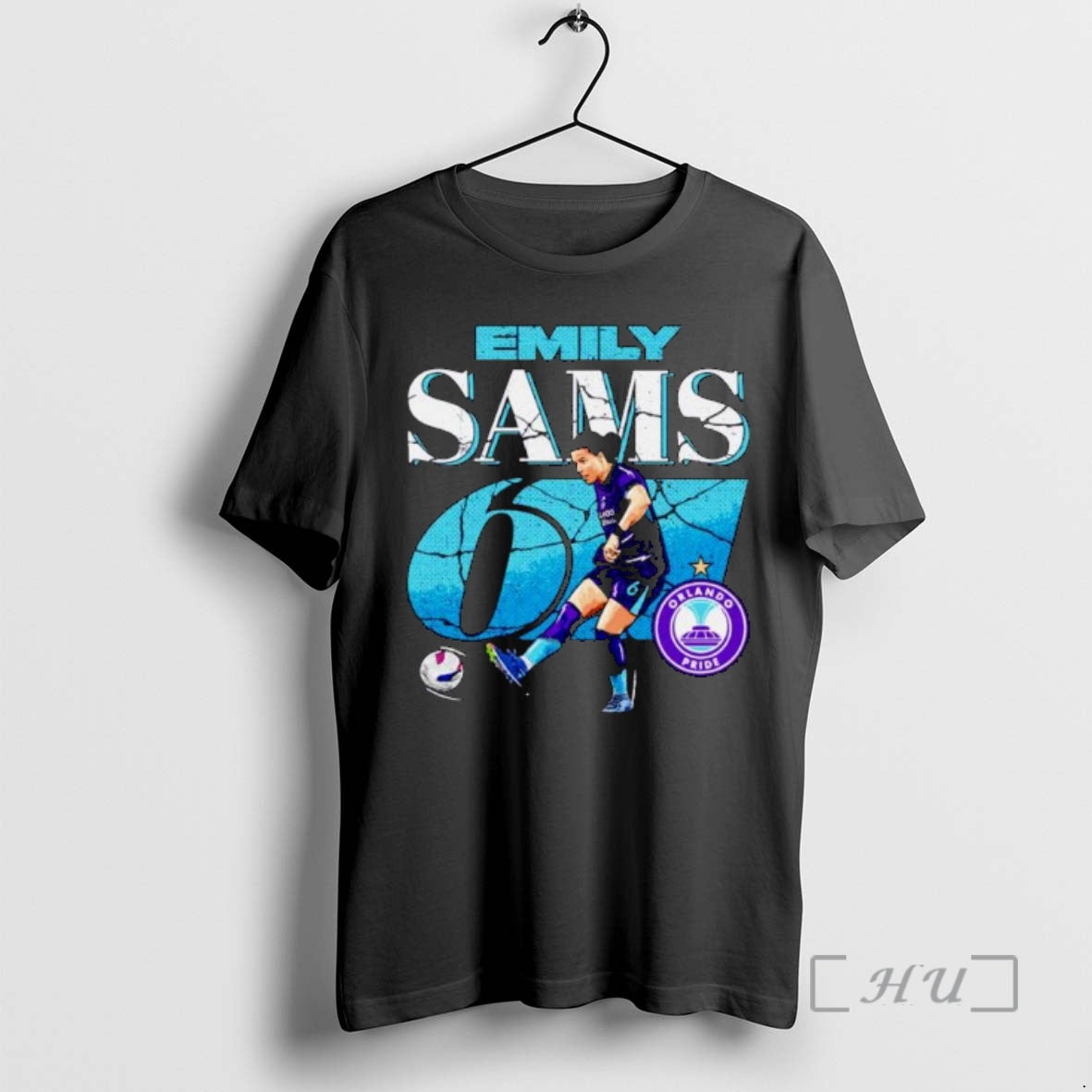 Officials Emily Sams Orlando Pride Cracked Number Ornaments T-Shirts, Hoodie, Sweatshirt | InkThreadWorks.com