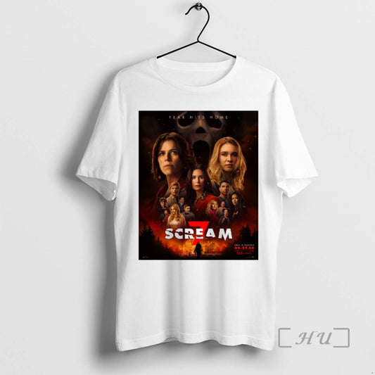 Officials Fear Hit Home Scream 7 Only In Theatres February 27 2026 Premium T Shirts Hoodie, Sweatshirt | InkThreadWorks.com
