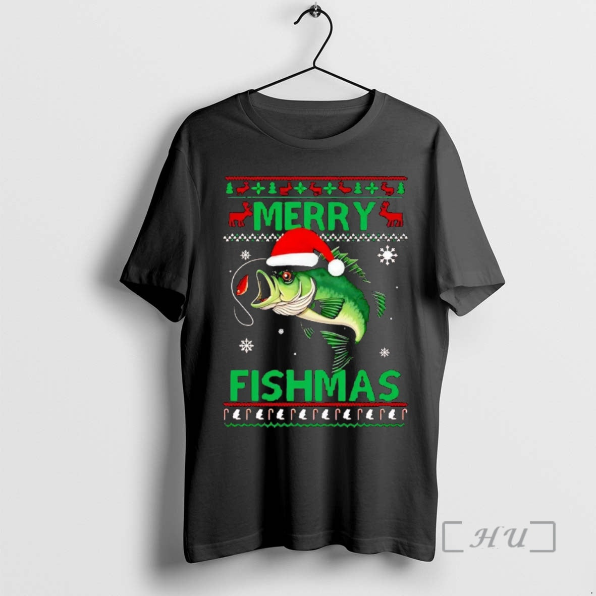 Officials Fishing Merry Fishmas Ugly Christmas T-Shirts, Hoodie, Sweatshirt | InkThreadWorks.com