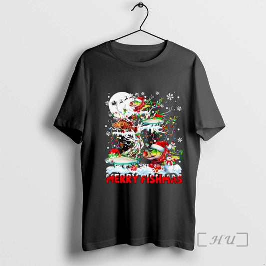 Officials Fishmas Lovely Christmas Fish On X Mas Tree T-Shirts, Hoodie, Sweatshirt | InkThreadWorks.com
