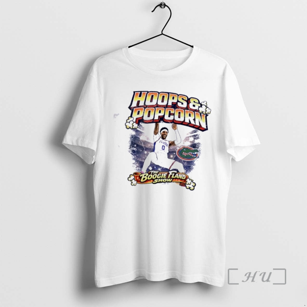 Officials Florida Gators Basketball Hoops And Popcorn The Boogie Fland Show Premium T Shirts Sweater