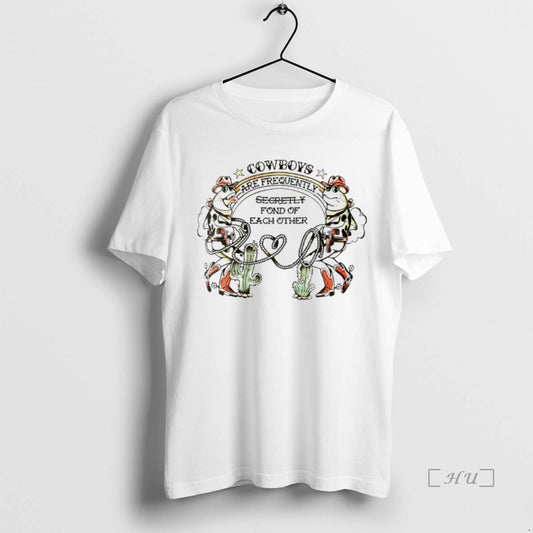 Officials Frog Cowboys Are Frequently Secretly Fond Of Each Other T-Shirts, Hoodie, Sweatshirt | InkThreadWorks.com