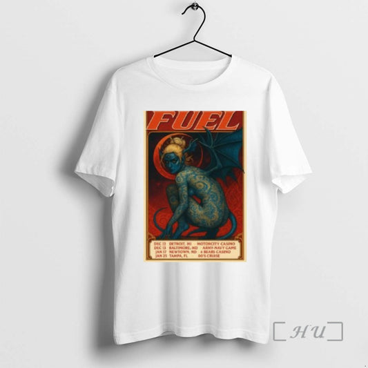 Officials Fuel December January Shows 2025 2026 Circle White T-Shirts, Hoodie, Sweatshirt