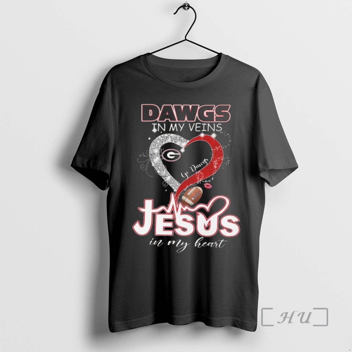 Officials Georgia Bulldogs In My Veins Jesus In My Heart Go Dawgs 2026 Premium T-Shirts, Hoodie, Sweatshirt