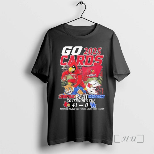 Officials Go Cards Louisville Beat Kentucky Governors Cup Winners Mascot T-Shirts, Hoodie, Sweatshirt | InkThreadWorks.com