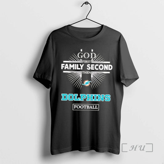 Officials God First Family Second Then Dolphins Logo Football