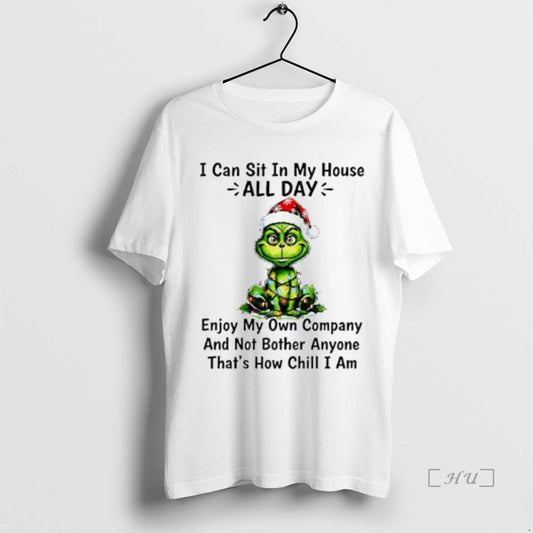 Officials Grinch Christmas Light I Can Sit In My House All Day Enjoy My Own T-Shirts, Hoodie, Sweatshirt | InkThreadWorks.com