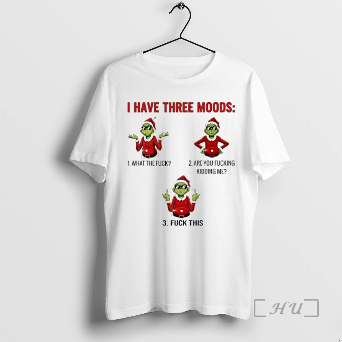 Officials Grinch I Have Three Moods Christmas 2025 T-Shirts, Hoodie, Sweatshirt | InkThreadWorks.com