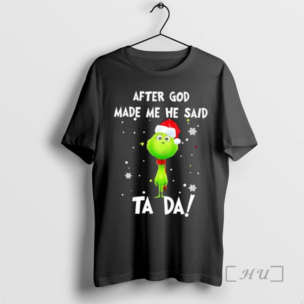 Officials Grinch Santa After God Made Me He Said Ta Da Premium T Shirts Sweater Hoodie, Sweatshirt | InkThreadWorks.com