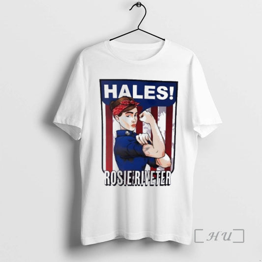 Officials Hales Rosie The Riveter Strong Girl Posing Muscle T-Shirts, Hoodie, Sweatshirt | InkThreadWorks.com