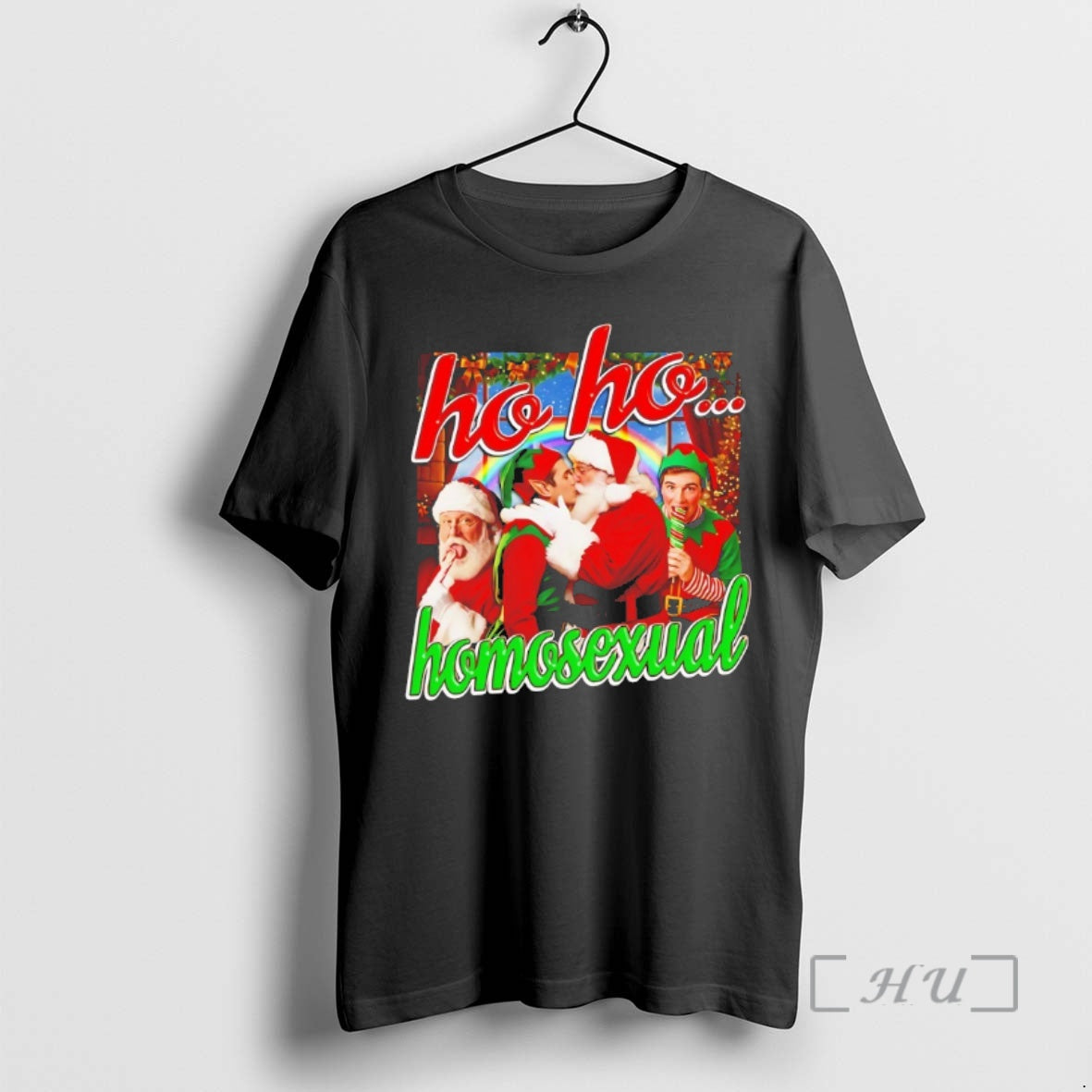 Officials Ho Ho Homosexual Christmas T-Shirts, Hoodie, Sweatshirt | InkThreadWorks.com