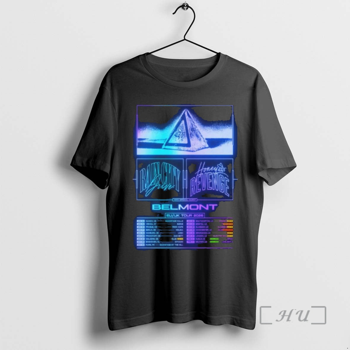 Officials Honey Revenge And Rain City Drive Eu Uk Tour 2026 Premium T Shirts Sweater Hoodie, Sweatshirt | InkThreadWorks.com