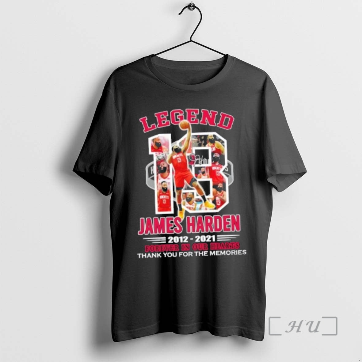 Officials Houston Rockets Legend James Harden 2012 2021 Forever In Our Hearts Signature Premium T-Shirts, Hoodie, Sweatshirt