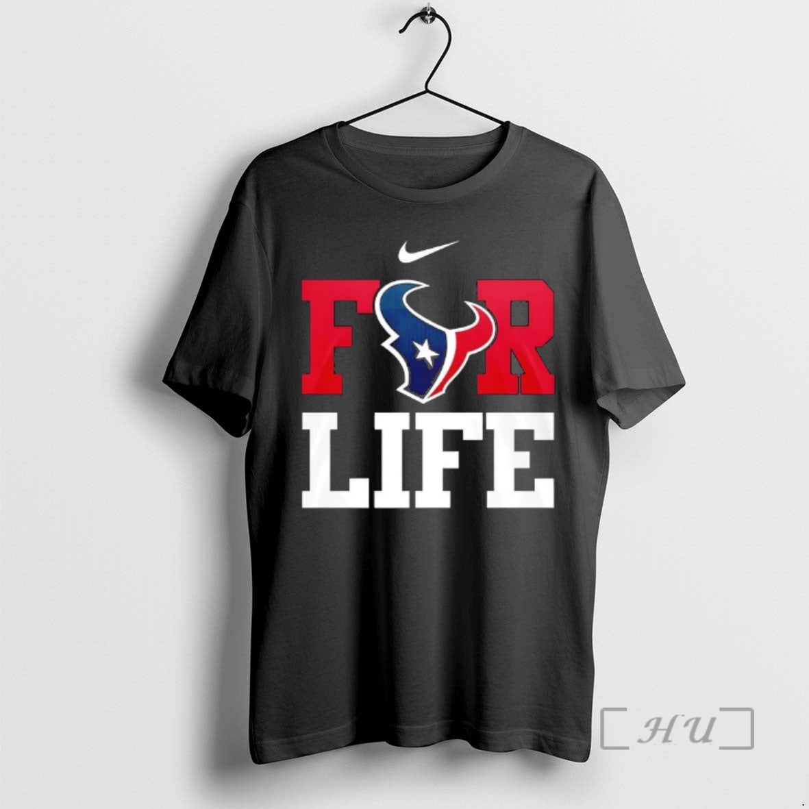 Officials Houston Texans For Life I Bleed Blue And Red 2 Sided Premium T Shirts Hoodie, Sweatshirt | InkThreadWorks.com
