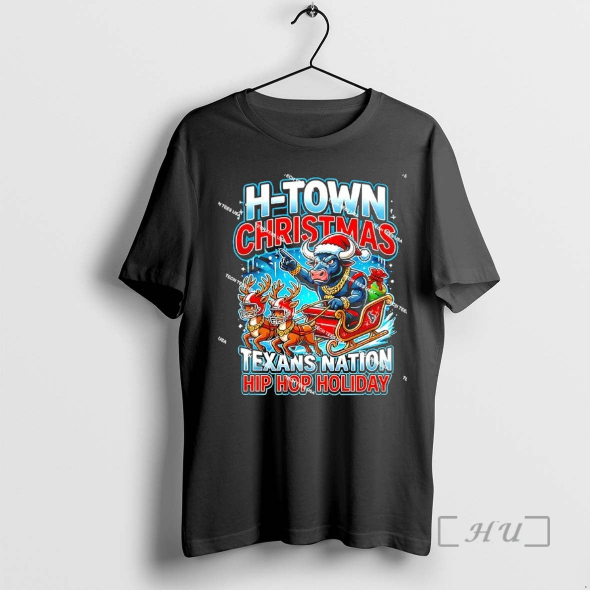 Officials Houston Texas Football H Town Christmas Texans Nation Hip Hop Holiday Premium T Shirts Hoodie, Sweatshirt