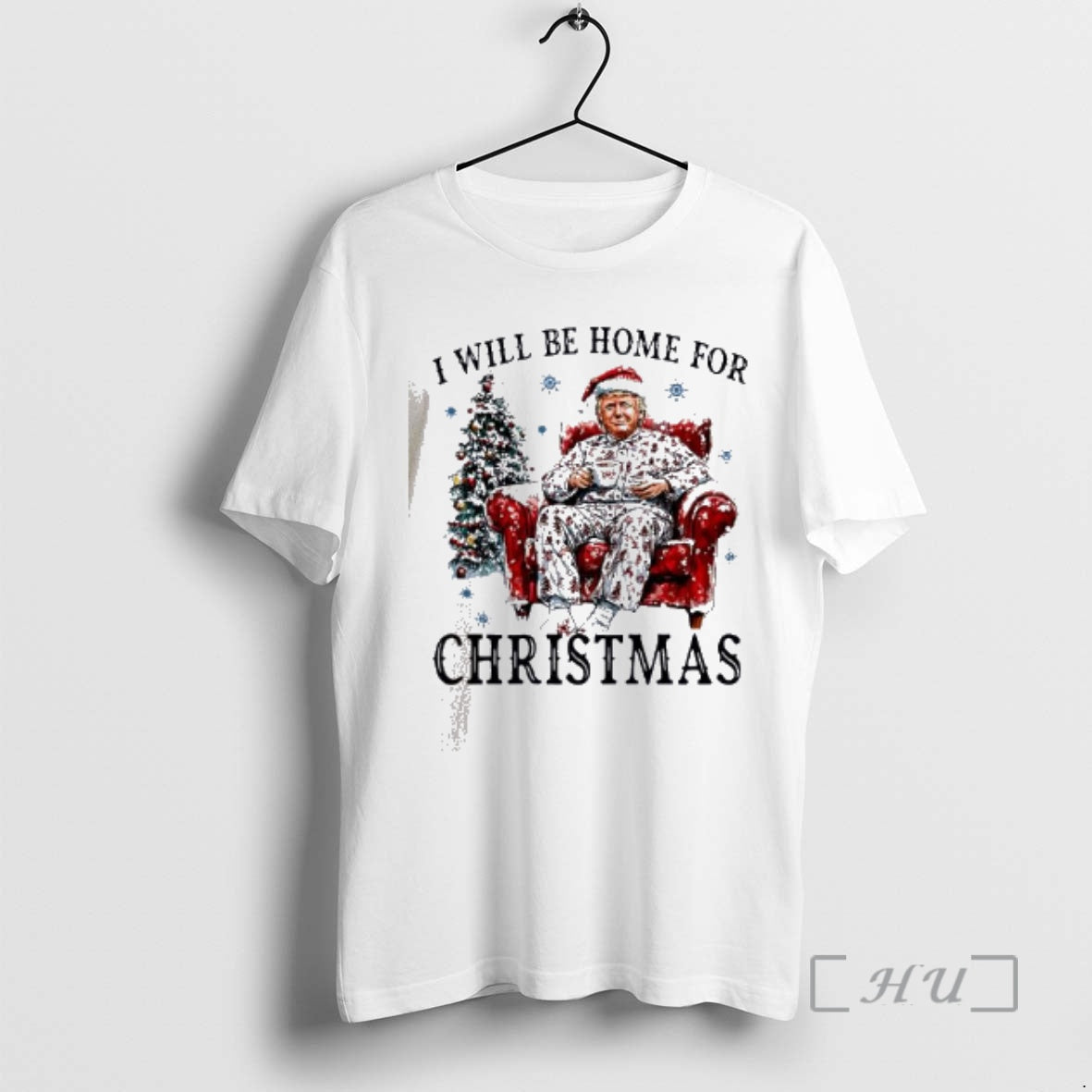 Officials Humorous Trump I Will Be Home For Christmas T-Shirts, Hoodie, Sweatshirt | InkThreadWorks.com