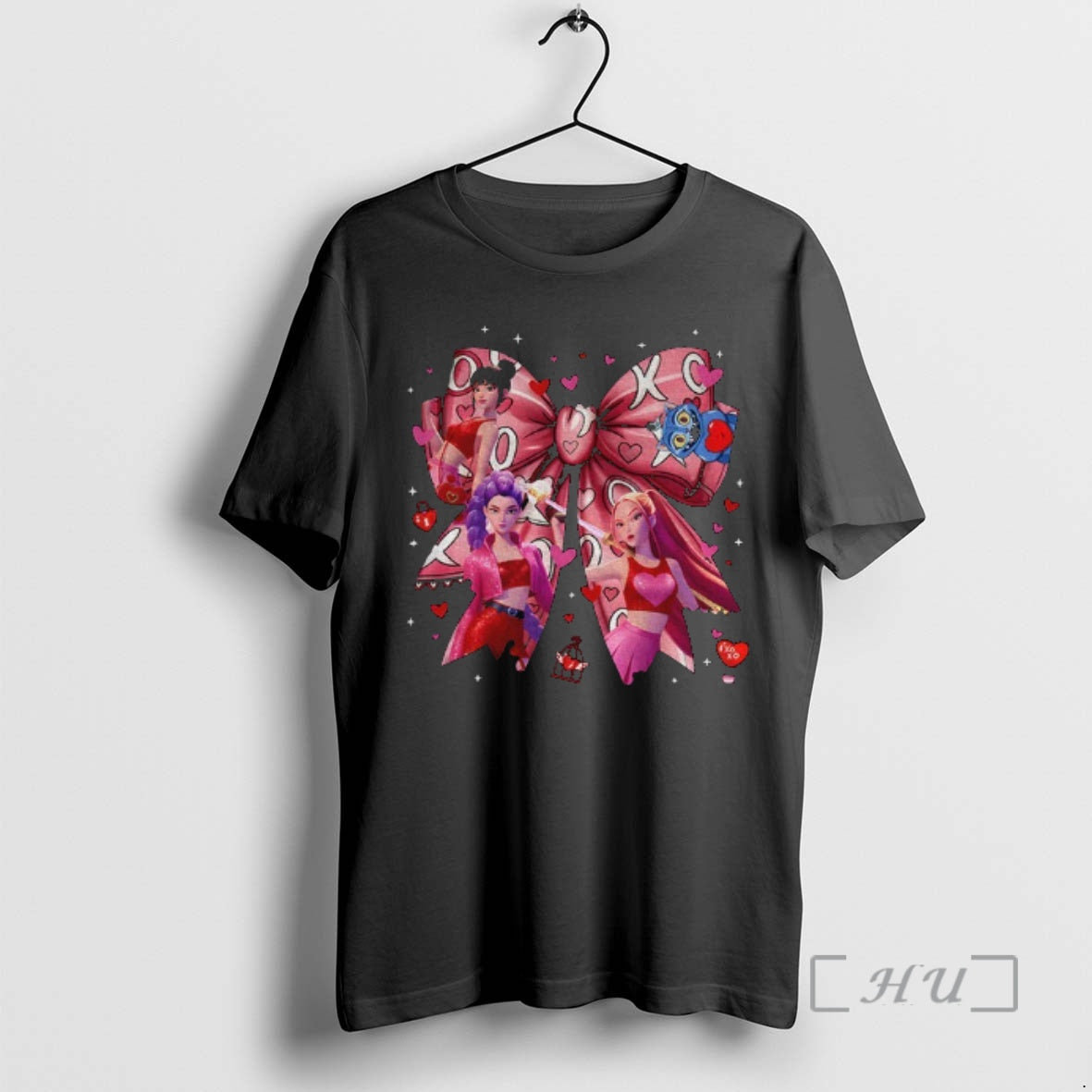 Officials Huntrix Coquette Valentine Kpop Demon Hunters T-Shirts, Hoodie, Sweatshirt | InkThreadWorks.com