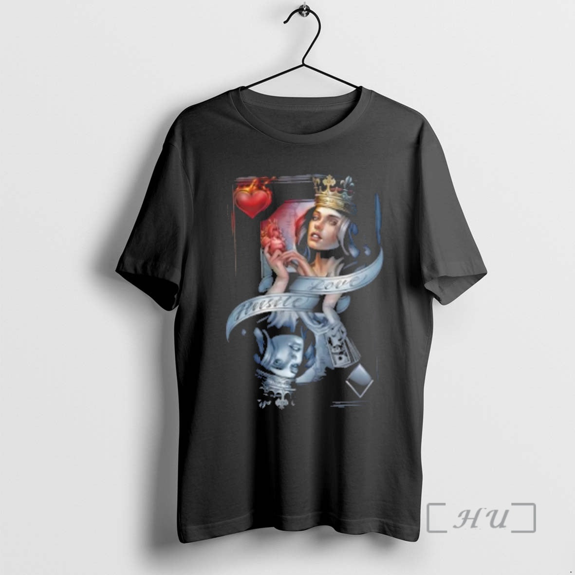 Officials Hustle Love Q Card T-Shirts, Hoodie, Sweatshirt | InkThreadWorks.com