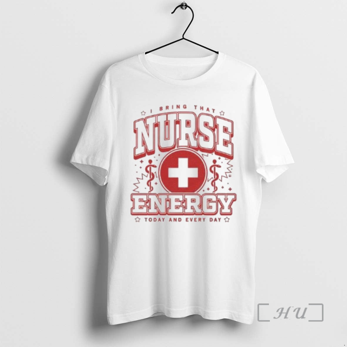 Officials I Bring That Nurse Energy Today And Every Day Circle White Premium T Shirts Hoodie, Sweatshirt | InkThreadWorks.com