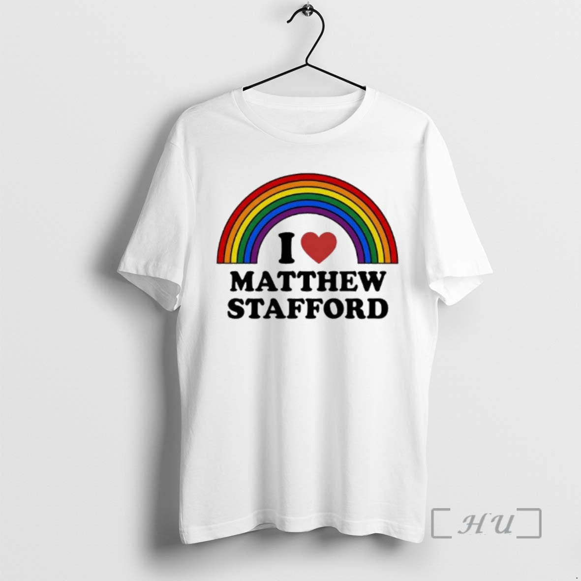 Officials I Love Matthew Stafford Rainbow Graphic T-Shirts, Hoodie, Sweatshirt | InkThreadWorks.com