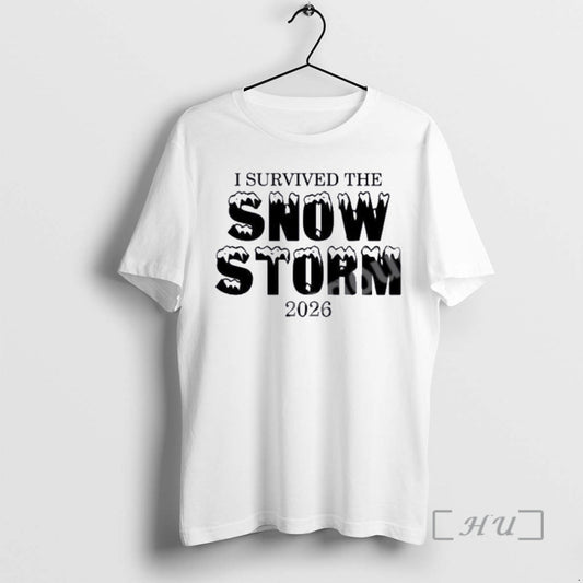 Officials I Survived The The Snow Storm 2026 T-Shirts, Hoodie, Sweatshirt | InkThreadWorks.com