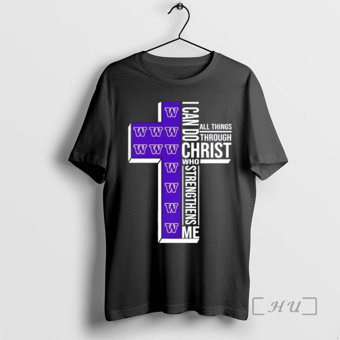 Officials I Can Do All Things Through Christ Who Strengthens Me Washington Huskies Basketball Cross T-Shirts, Hoodie,...