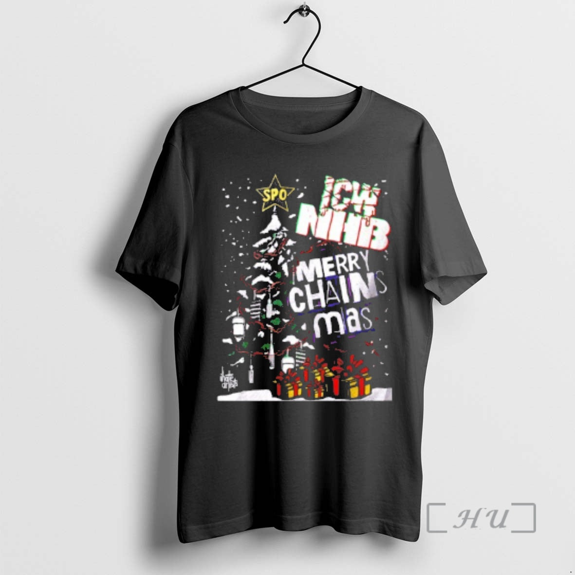 Officials Icw Nhb Merry Chainsmas Christmas Parody T-Shirts, Hoodie, Sweatshirt | InkThreadWorks.com