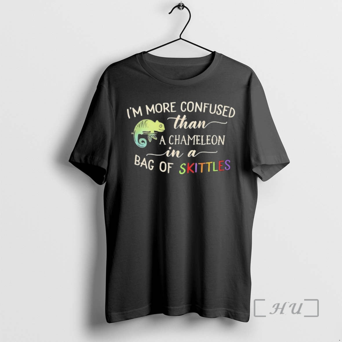 Officials Im More Confused Than A Chameleon In A Bag Of Skittles Premium T Shirts Hoodie, Sweatshirt | InkThreadWorks.com
