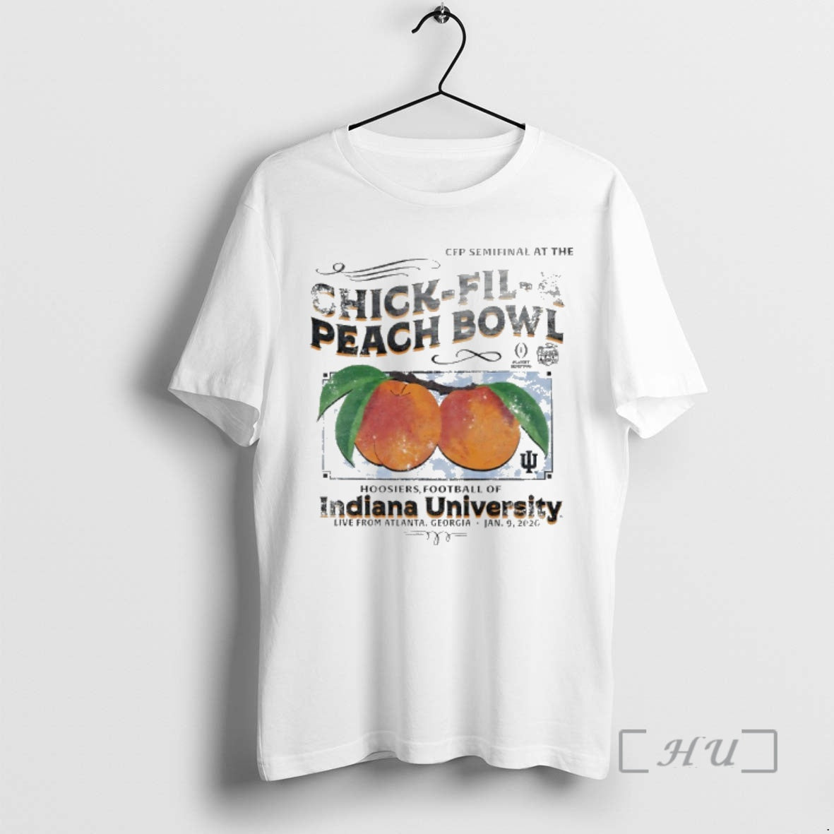 Officials Indiana University Football 2026 Chick Fil A Peach Bowl Vintage Premium T Shirts Sweater Hoodie, Sweatshirt