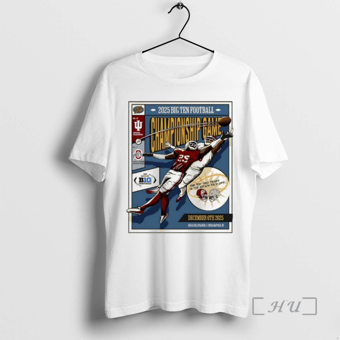 Officials Indiana Football 2025 Big Ten Football Championship Game Vintage T-Shirts, Hoodie, Sweatshirt | InkThreadWorks.com
