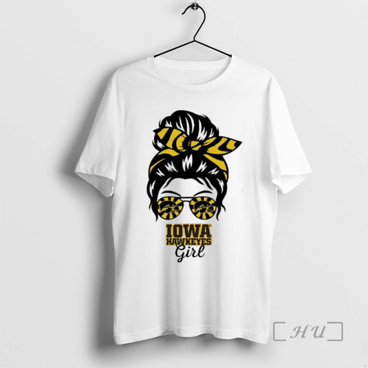 Officials Iowa Hawkeyes Girl Sunglasses Messy Bun