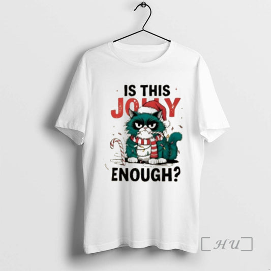 Officials Is This Jolly Enough Grumpy Cat Christmas Lights T-Shirts, Hoodie, Sweatshirt | InkThreadWorks.com