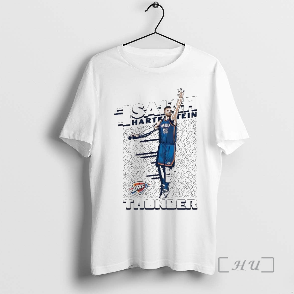 Officials Isaiah Hartenstein Oklahoma City Thunder Basketball Player Action Graphic