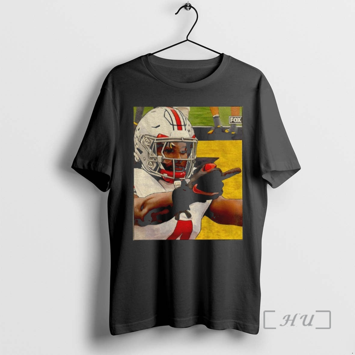 Officials Jeremiah Smith Middle Finger Michigan Fan Photo T-Shirts, Hoodie, Sweatshirt | InkThreadWorks.com