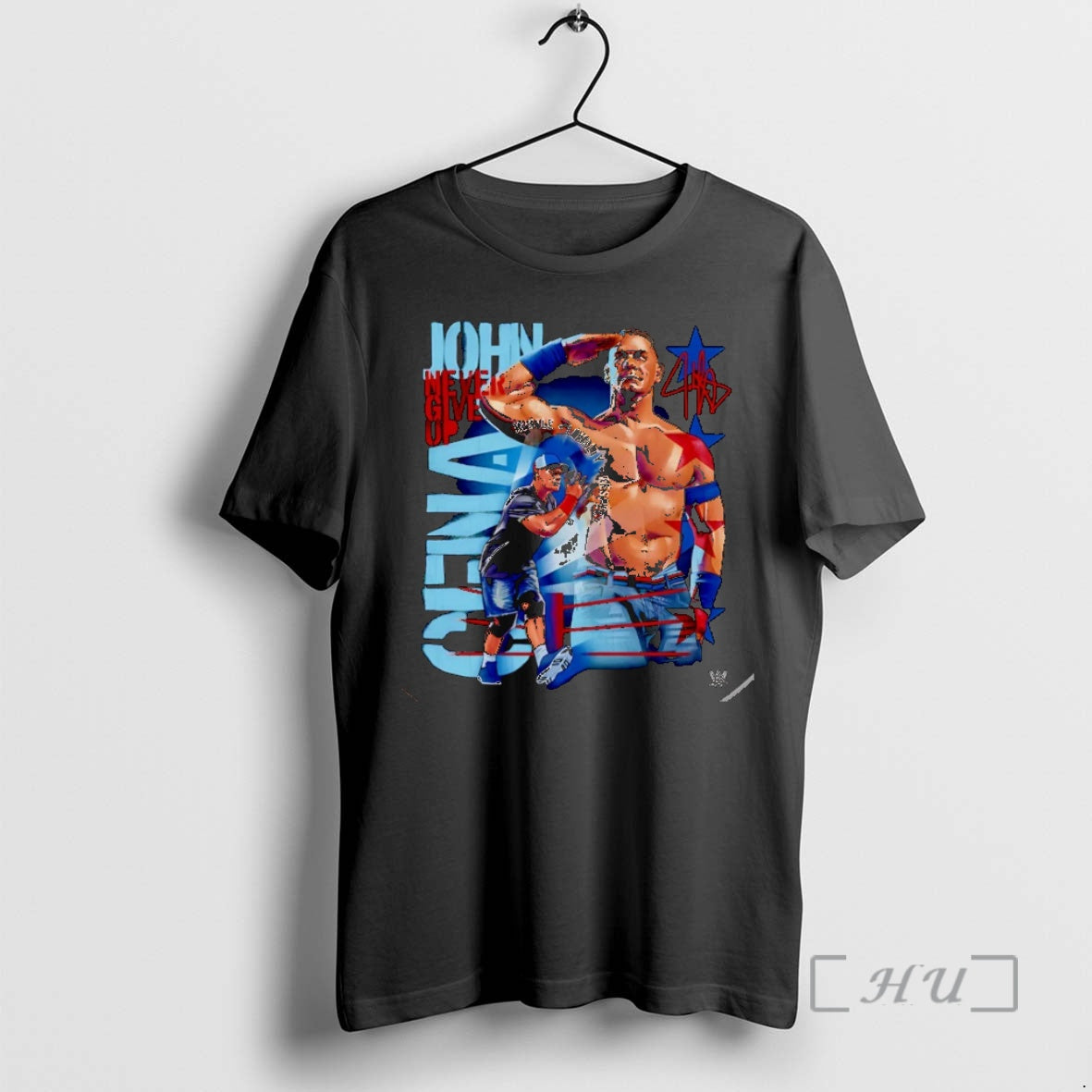 Officials John Cena Never Give Up Salute Signature Christmas T-Shirts, Hoodie, Sweatshirt | InkThreadWorks.com