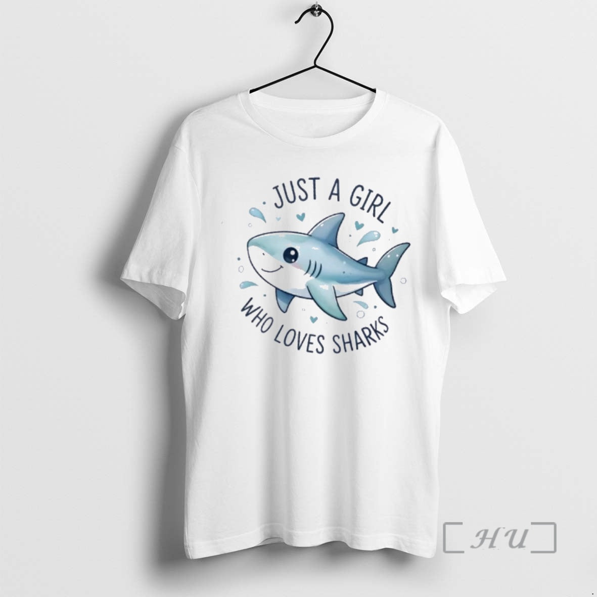Officials Just A Girl Who Loves Sharks Cute T-Shirts, Hoodie, Sweatshirt | InkThreadWorks.com