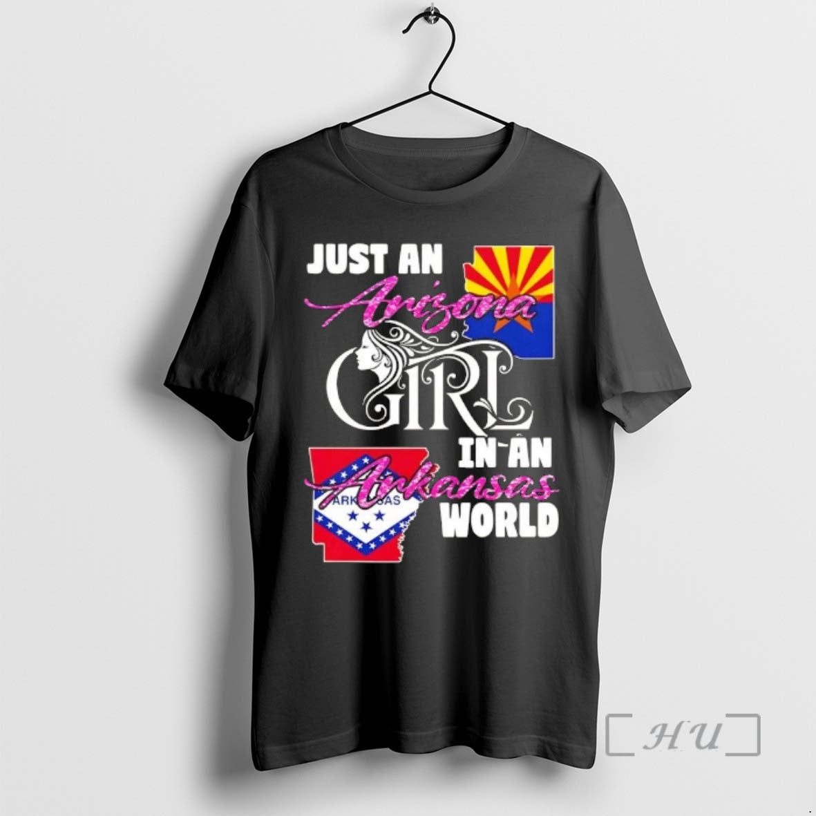 Officials Just An Arizona Girl In A Arkansas World T-Shirts, Hoodie, Sweatshirt | InkThreadWorks.com