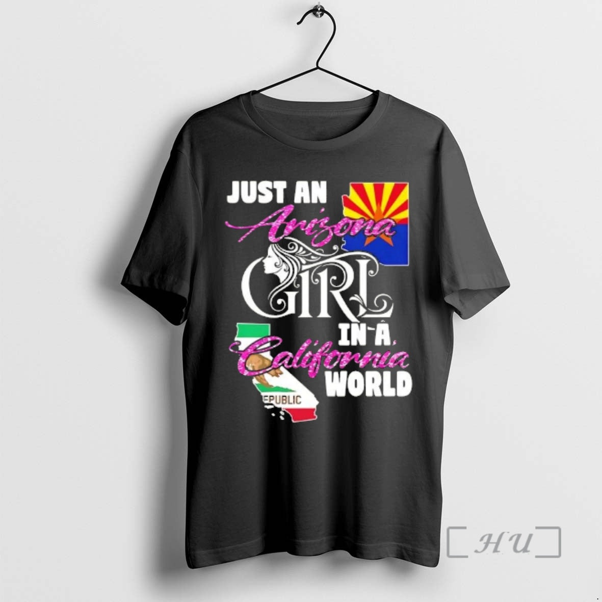 Officials Just An Arizona Girl In A California World T-Shirts, Hoodie, Sweatshirt | InkThreadWorks.com